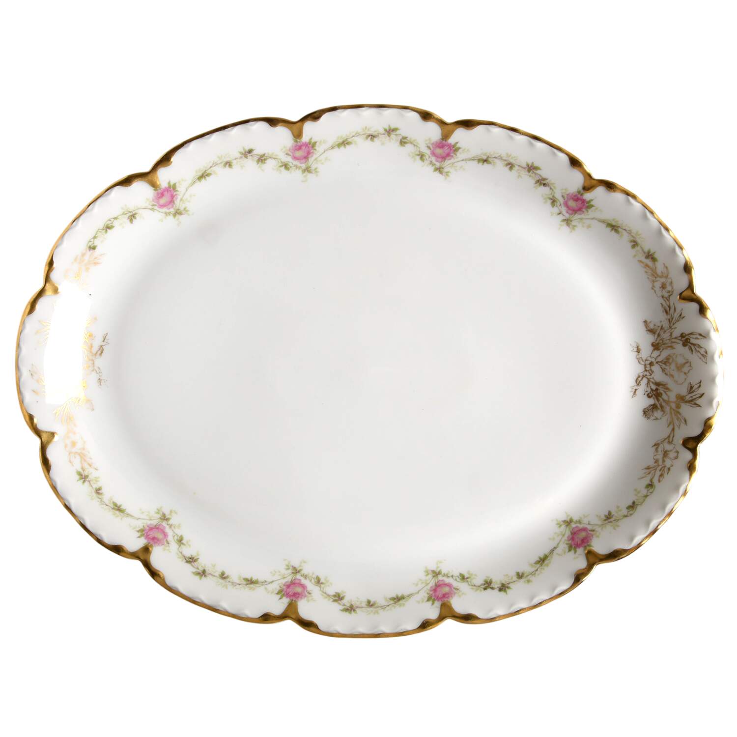 Schleiger 291A 16" Oval Serving Platter by Haviland-1