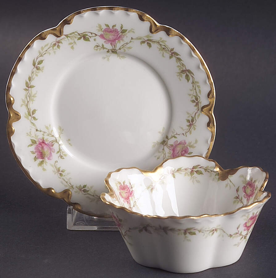 Schleiger 291A Ramekin & Saucer Set by Haviland-1