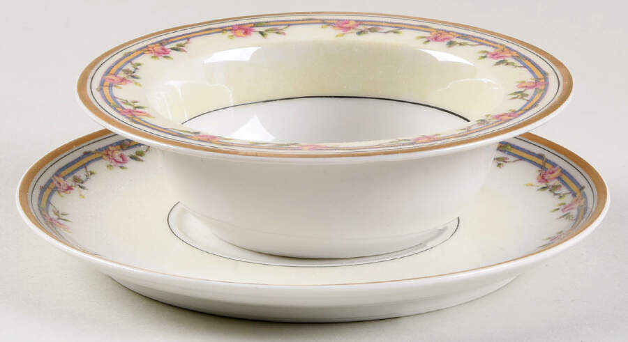 Schleiger 298a Ramekin & Saucer Set by Haviland-1