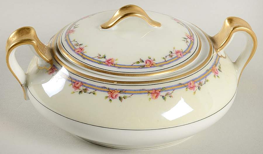 Schleiger 298a Sugar Bowl & Lid by Haviland-1