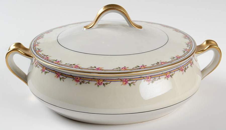 Schleiger 298a Round Covered Vegetable by Haviland-1