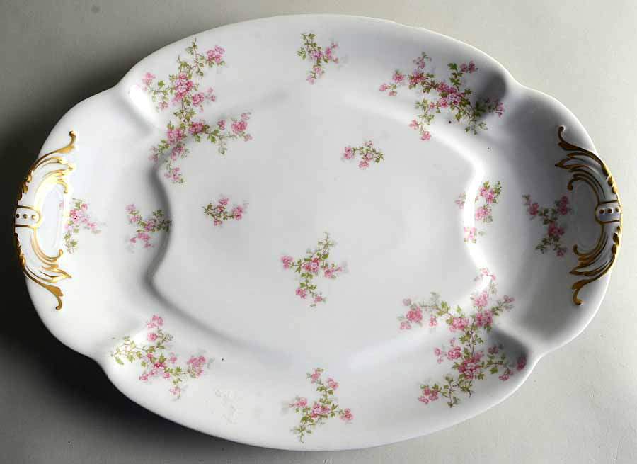 Schleiger 29a 17" Oval Serving Platter by Haviland-1
