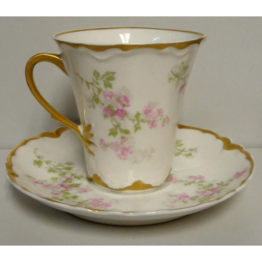 Schleiger 29e Chocolate Cup & Saucer Set by Haviland-1