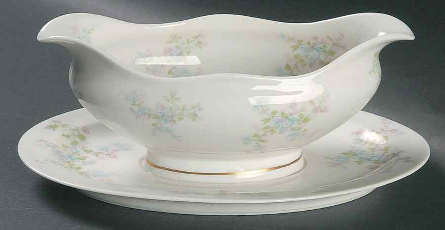 Schleiger 29i Gravy Boat with Attached Underplate by Haviland-1