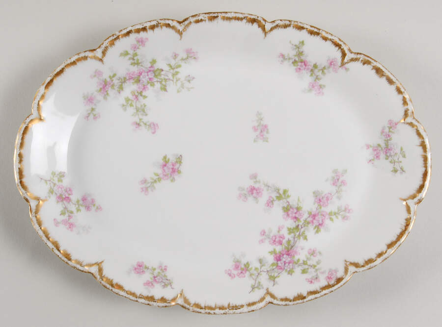 Schleiger 29K 11" Oval Serving Platter by Haviland-1