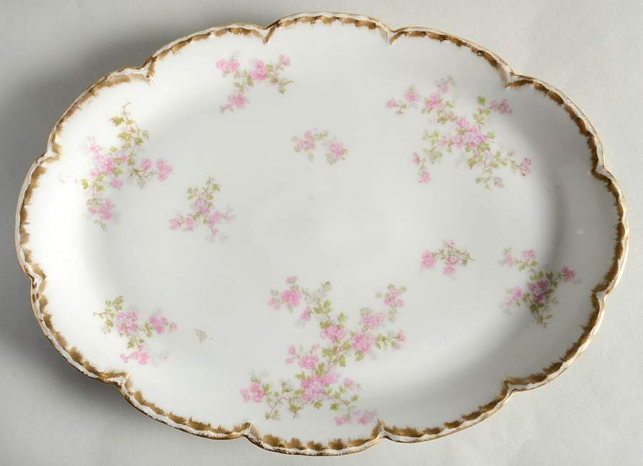 Schleiger 29K 13" Oval Serving Platter by Haviland-1