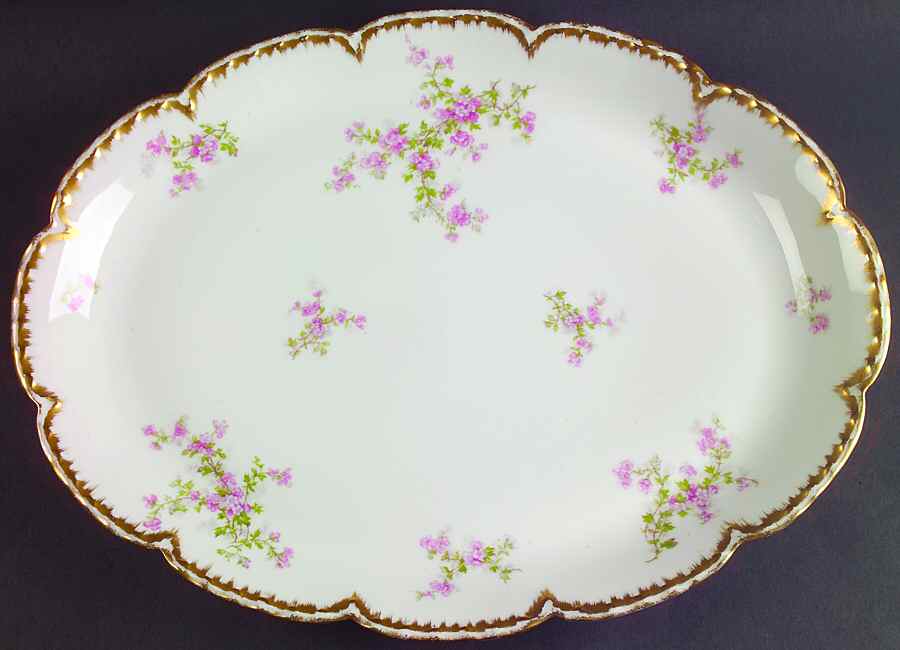 Schleiger 29K 16" Oval Serving Platter by Haviland-1
