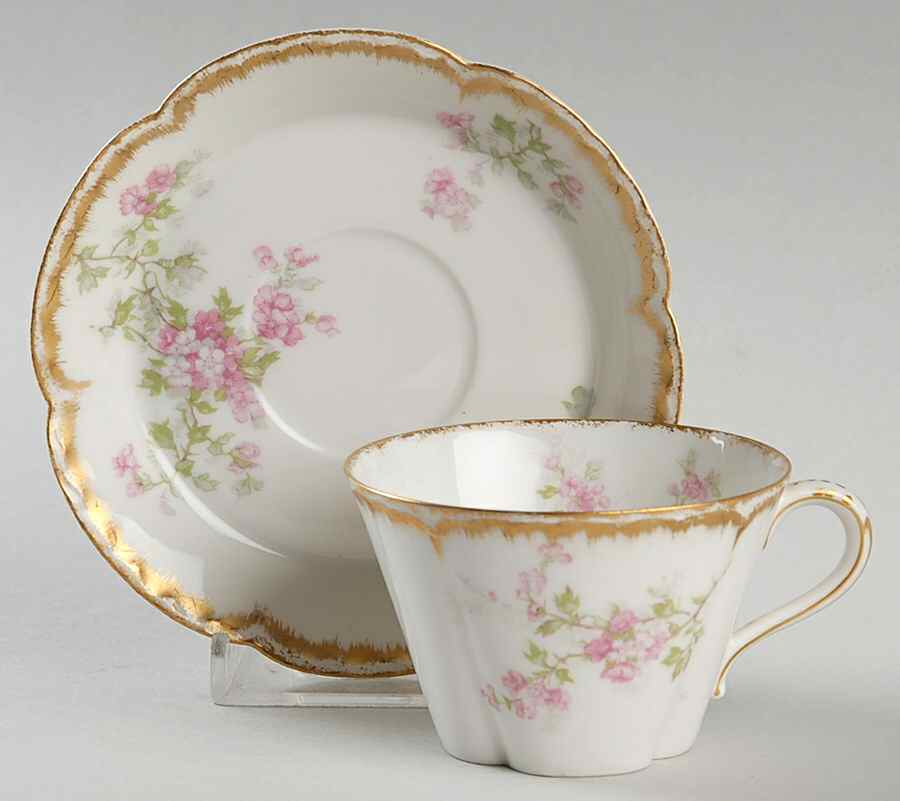 Schleiger 29K Flat Demitasse Cup & Saucer Set by Haviland-1