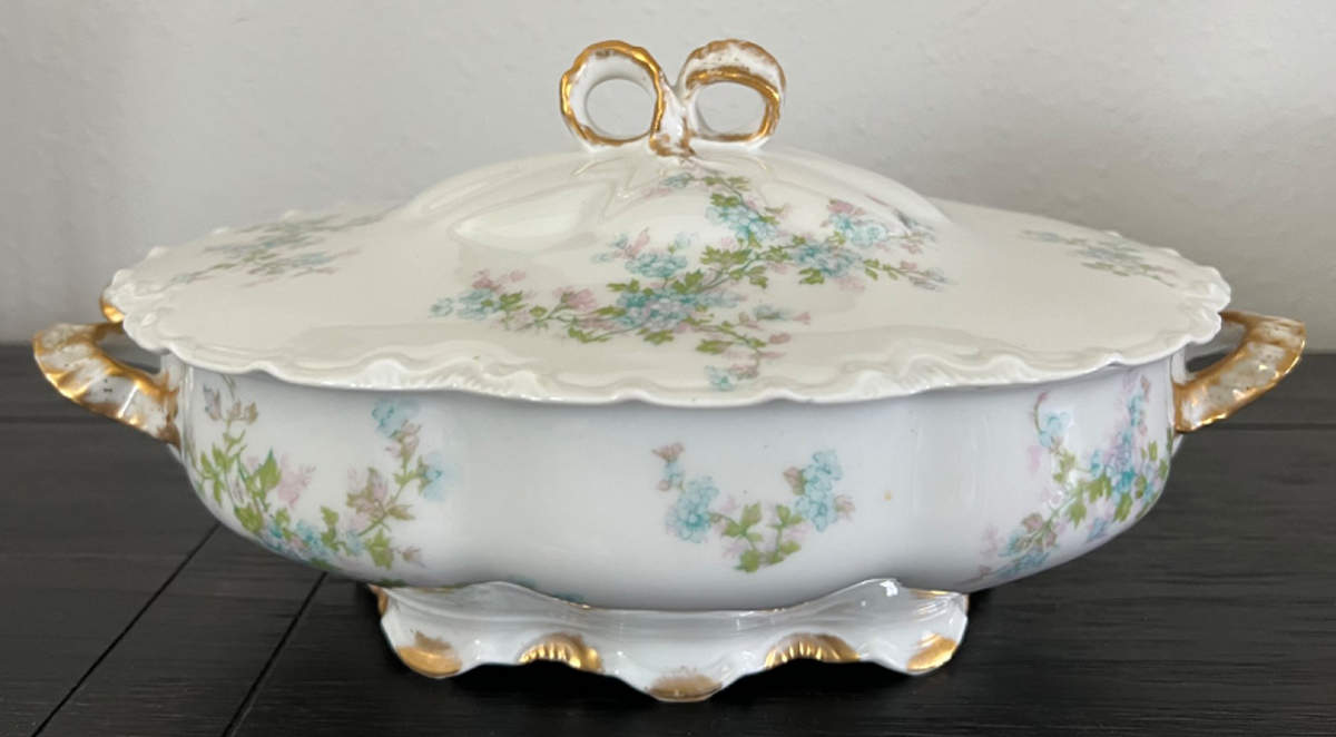 Schleiger 29M Oval Covered Vegetable by Haviland-1