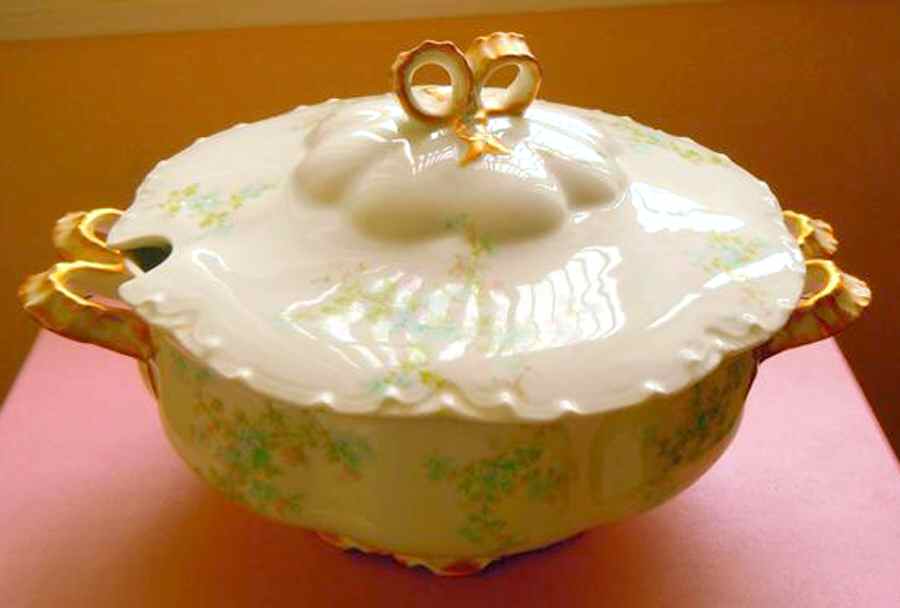 Schleiger 29M Tureen &  Lid by Haviland-1