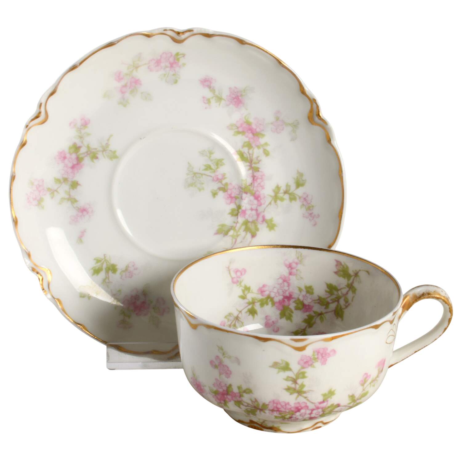 Schleiger 29R Flat Cup & Saucer Set by Haviland-1