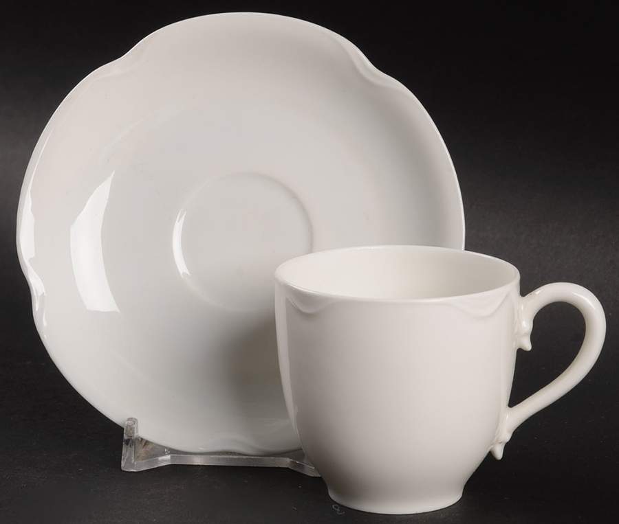 Schleiger 3 Flat Demitasse Cup & Saucer Set by Haviland-1