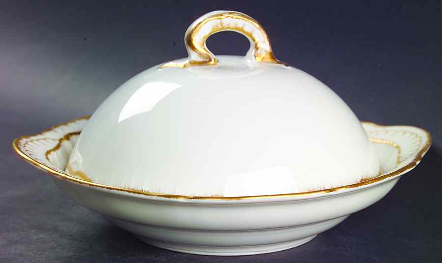 Schleiger 304 Round Covered Butter by Haviland-1