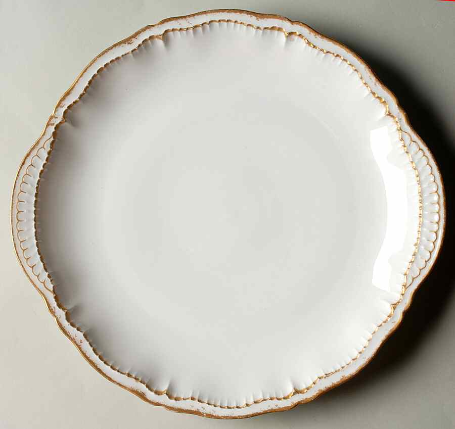 Schleiger 304 12" Handled Chop Plate (Round Platter) by Haviland-1