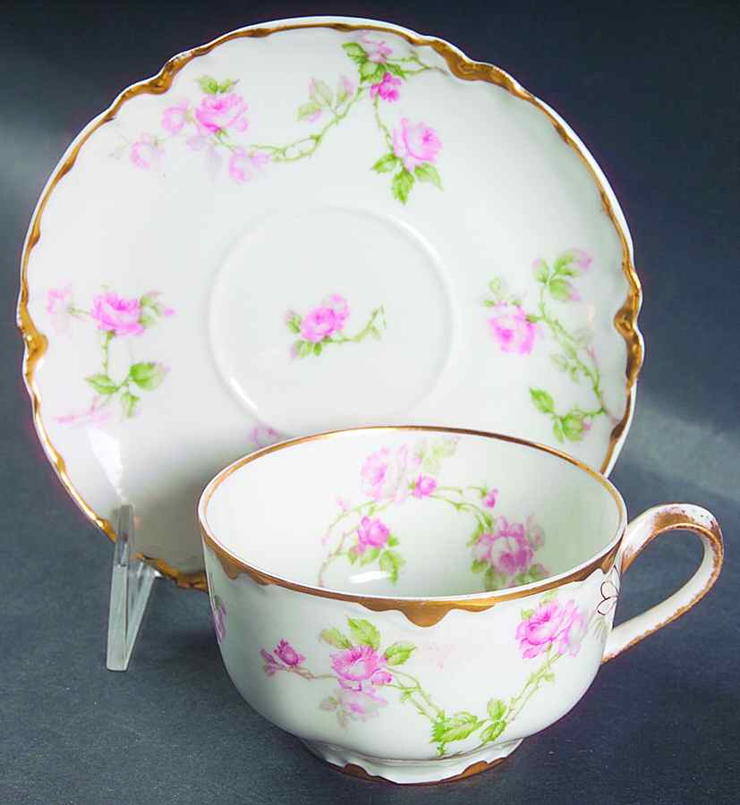 Schleiger 31 Flat Cup & Saucer Set by Haviland-1