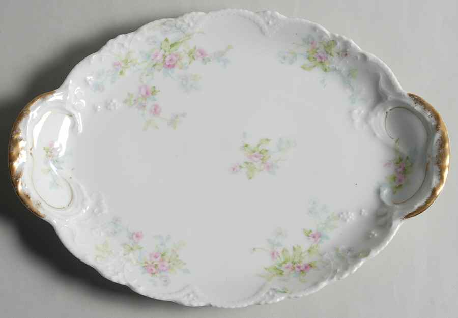 Schleiger 310A 11" Oval Serving Platter by Haviland-1
