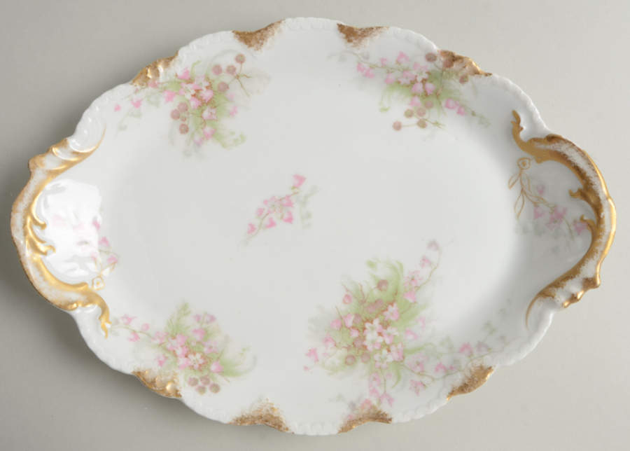 Schleiger 315A 12" Oval Serving Platter by Haviland-1