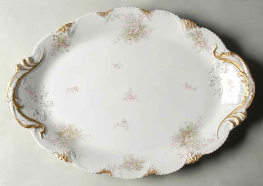 Schleiger 315A 21" Oval Serving Platter by Haviland-1