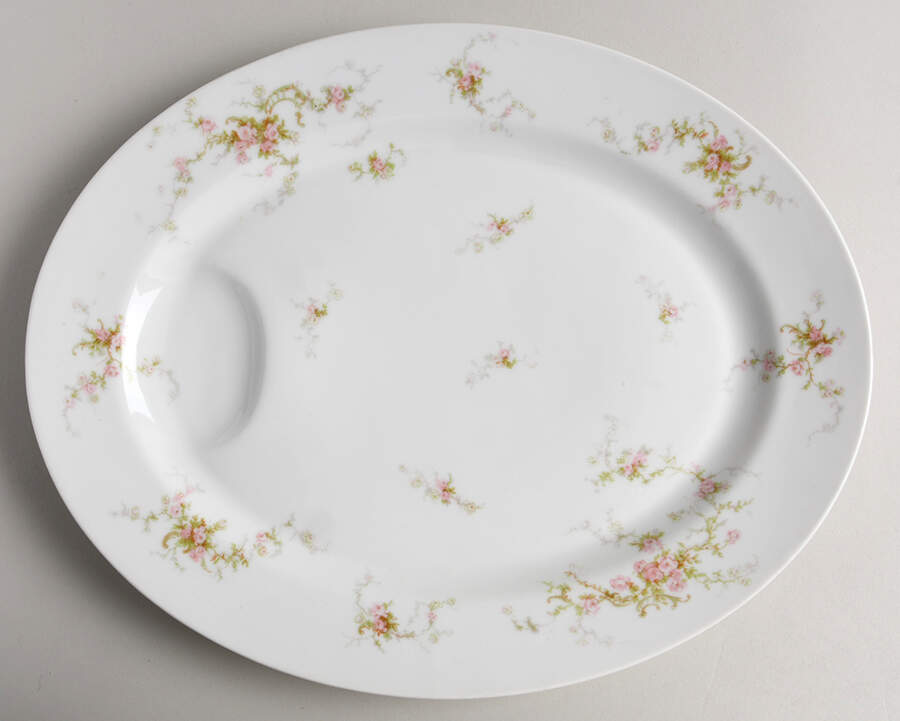 Schleiger 318a 13" Oval Serving Platter by Haviland-1