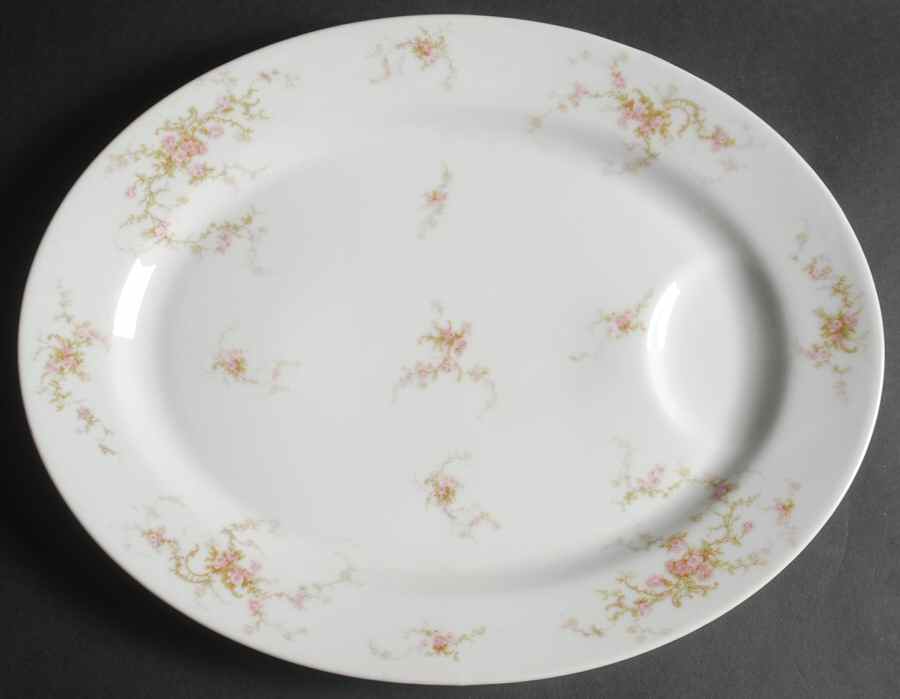 Schleiger 318a 15" Oval Serving Platter by Haviland-1