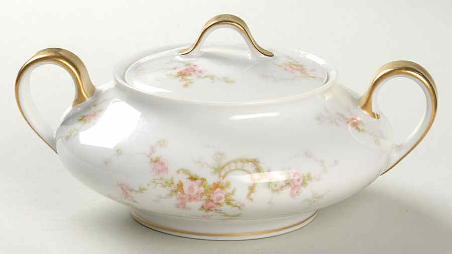 Schleiger 318a Sugar Bowl & Lid by Haviland-1