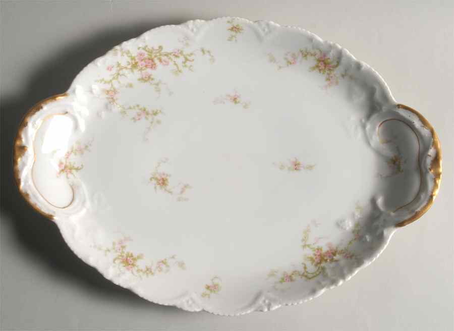 Schleiger 318B 14" Oval Serving Platter by Haviland-1