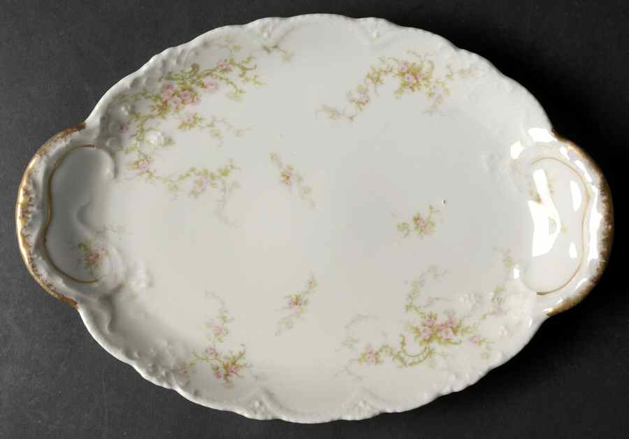 Schleiger 318B 11" Oval Serving Platter by Haviland-1