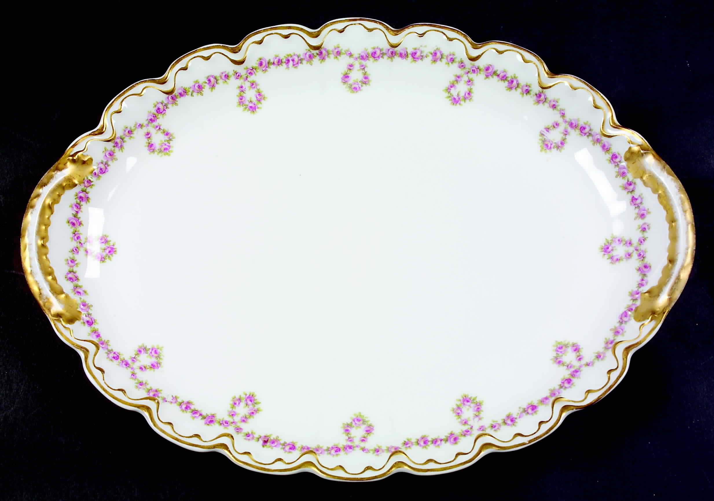 Schleiger 319 14" Oval Serving Platter by Haviland-1