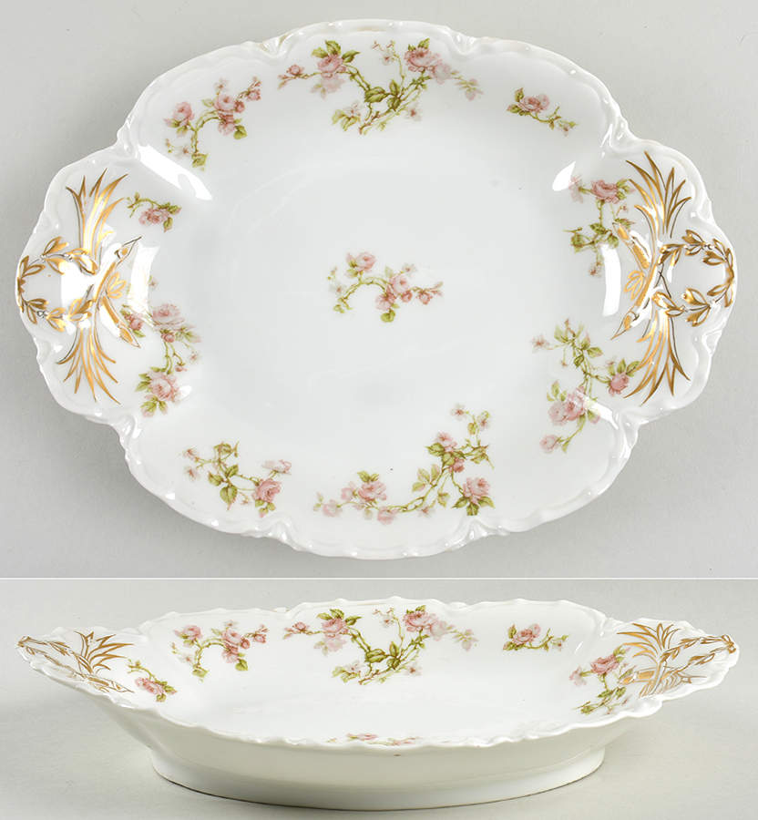 Schleiger 31A 11" Shallow Oval Vegetable Bowl by Haviland-1