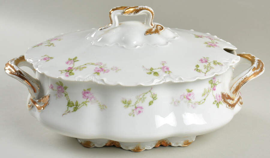 Schleiger 31A Oval Tureen & Lid by Haviland-1