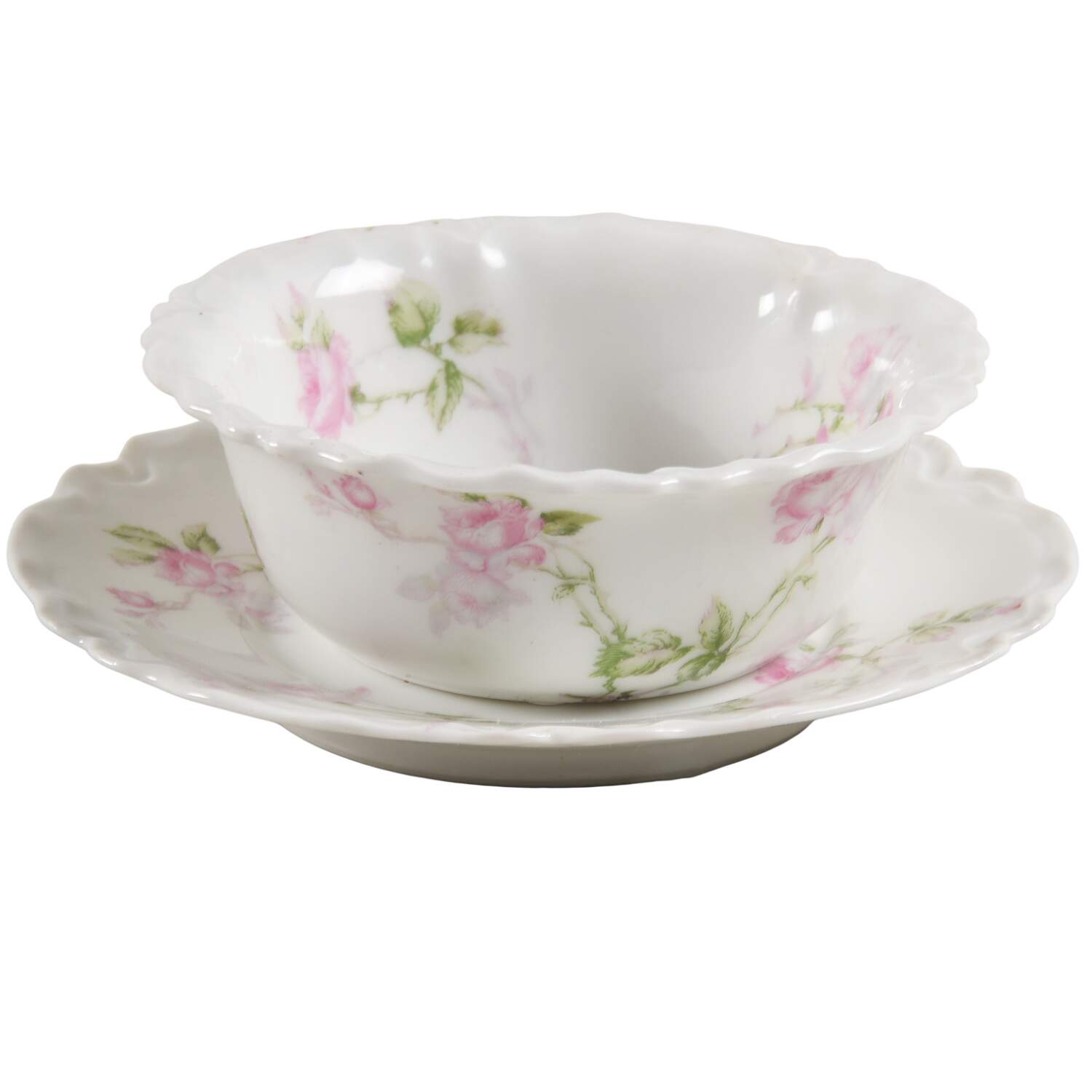 Schleiger 31A Ramekin & Saucer Set by Haviland-1