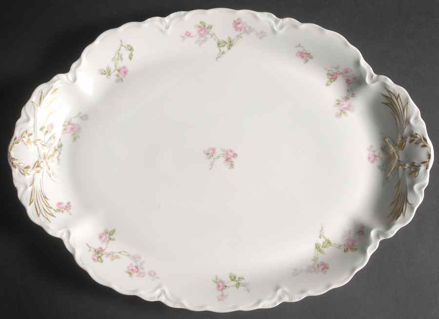 Schleiger 31A 16" Oval Serving Platter by Haviland-1