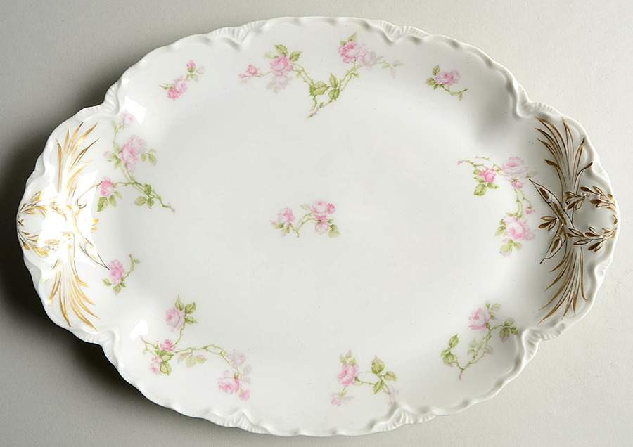 Schleiger 31A 11" Oval Serving Platter by Haviland-1