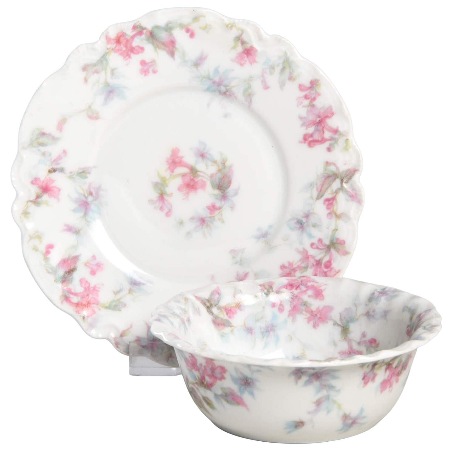 Schleiger 32 Ramekin & Saucer Set by Haviland-1