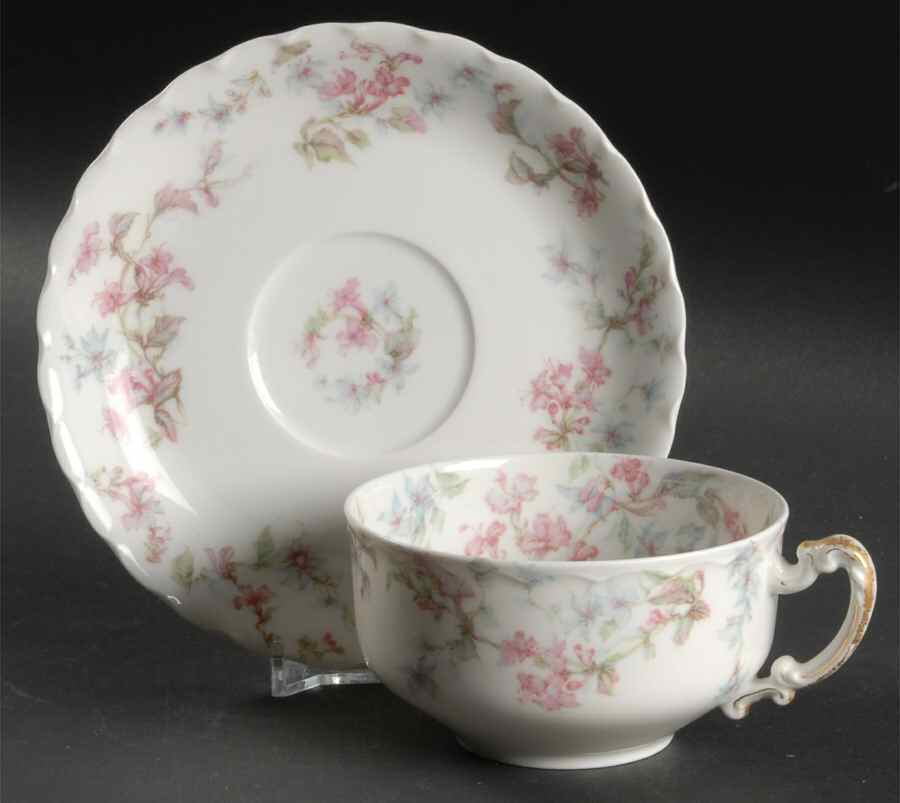 Schleiger 32 Flat Cup & Saucer Set by Haviland-1