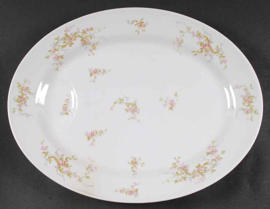 Schleiger 322 16" Oval Serving Platter by Haviland-1