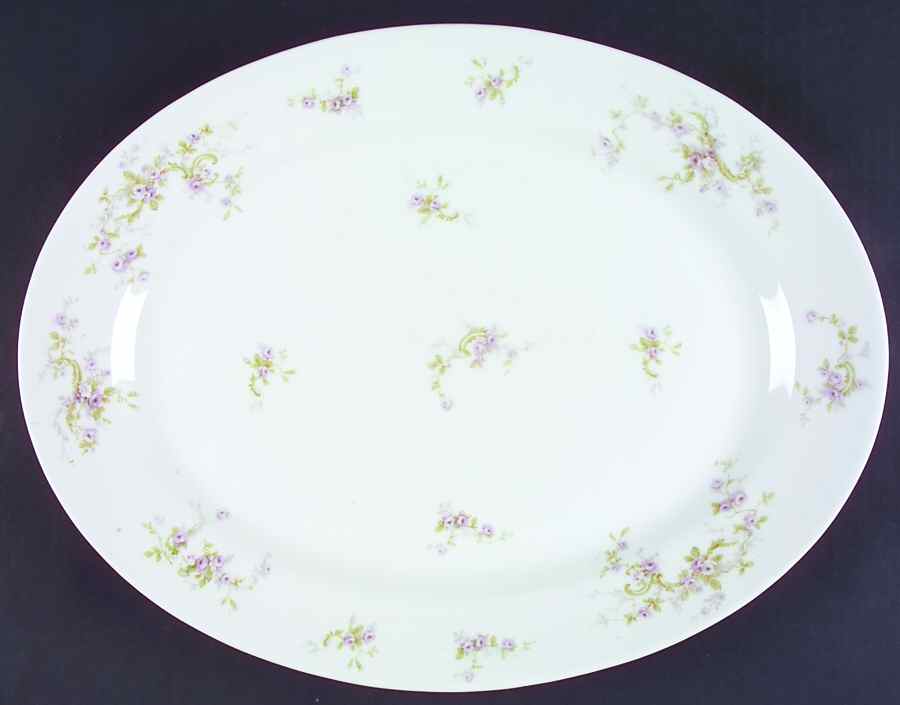 Schleiger 322A 16" Oval Serving Platter by Haviland-1