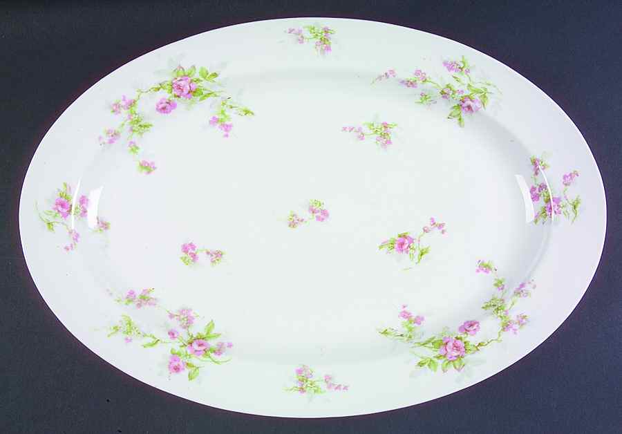 Schleiger 324B 16" Oval Serving Platter by Haviland-1