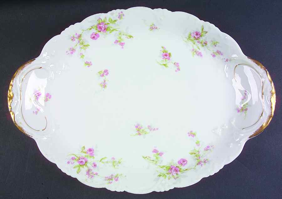 Schleiger 324c 16" Oval Serving Platter by Haviland-1