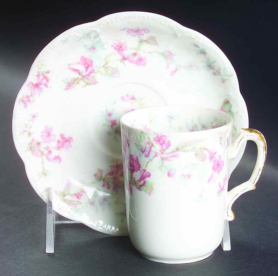 Schleiger 32A Chocolate Cup & Saucer Set by Haviland-1