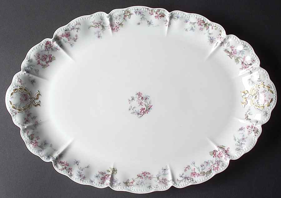 Schleiger 32A 16" Oval Serving Platter by Haviland-1