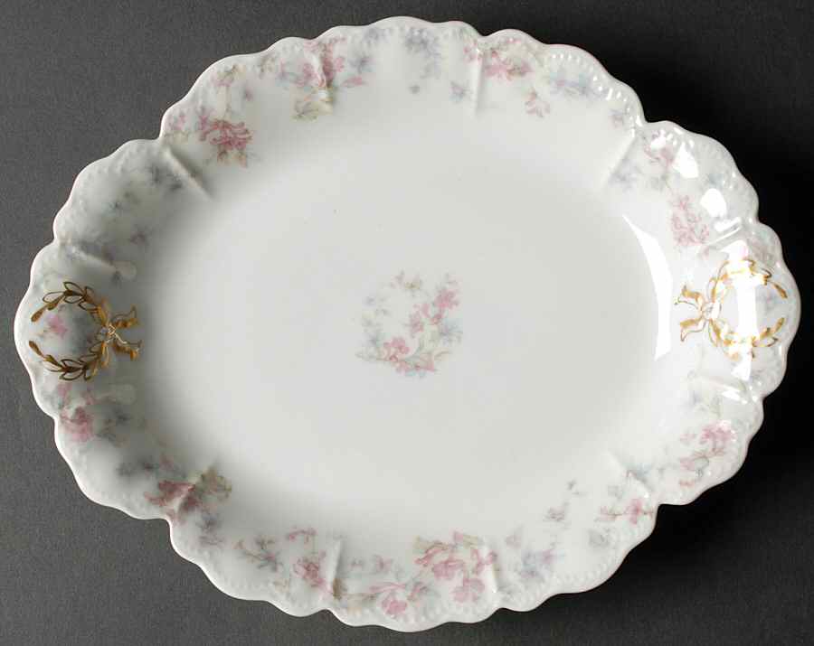 Schleiger 32A 11" Oval Serving Platter by Haviland-1