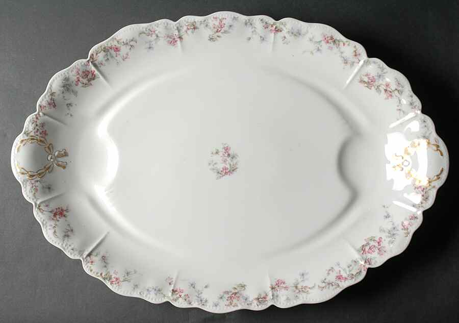Schleiger 32A 21" Oval Serving Platter by Haviland-1