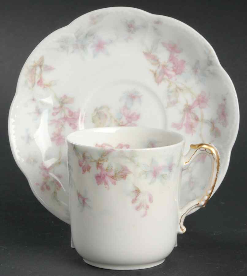 Schleiger 32A Flat Demitasse Cup & Saucer Set by Haviland-1
