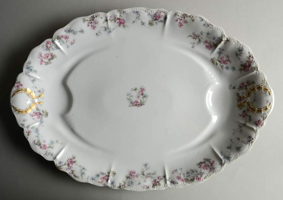 Schleiger 32A 18" Oval Serving Platter by Haviland-1