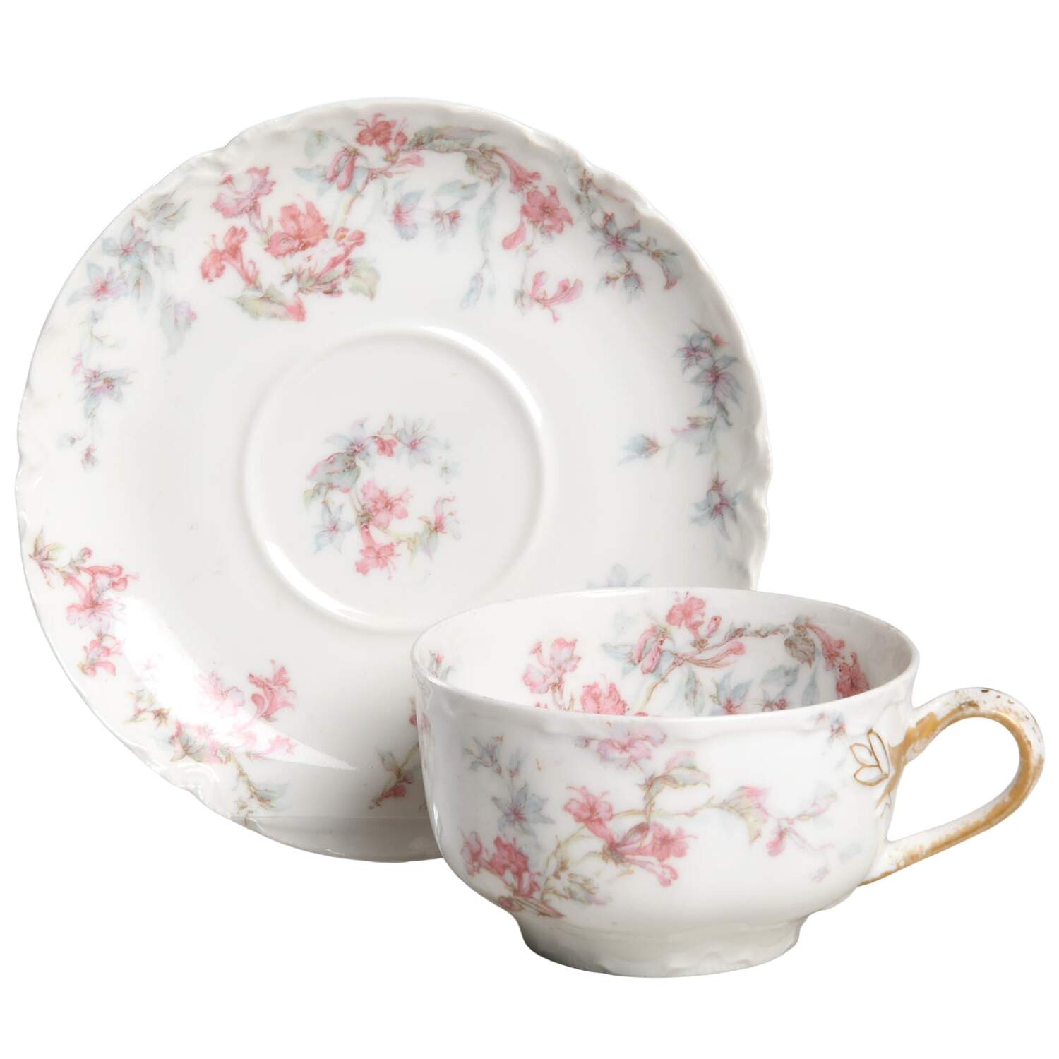 Schleiger 32C Flat Cup & Saucer Set by Haviland-1