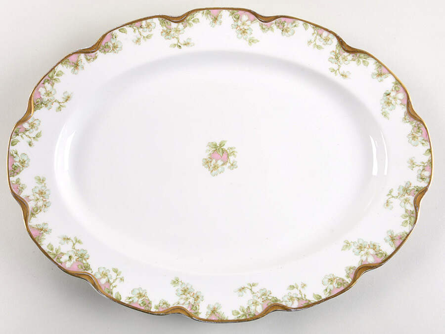 Schleiger 33 16" Oval Serving Platter by Haviland-1