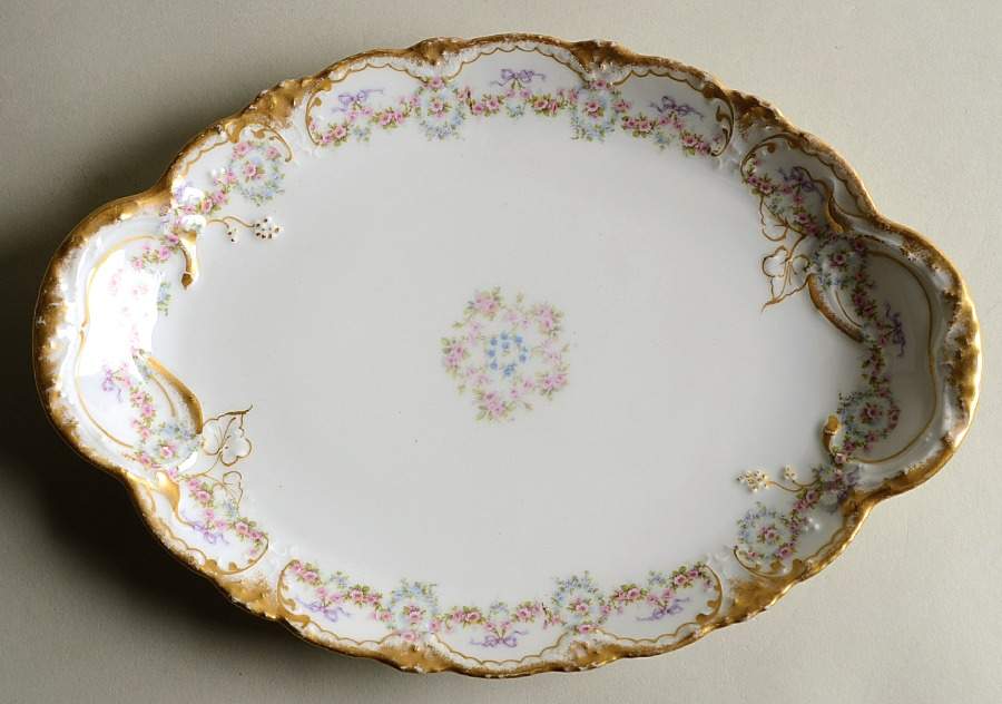 Schleiger 330 11" Oval Serving Platter by Haviland-1