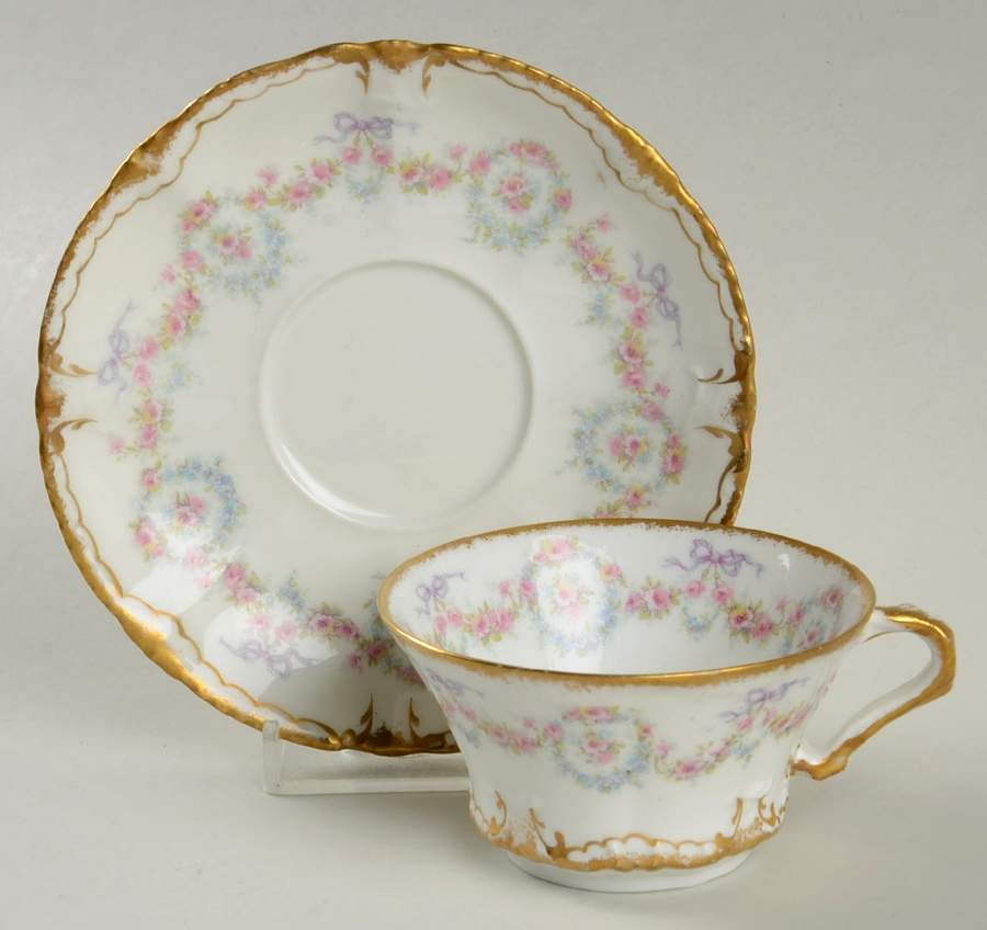 Schleiger 330 Flat Demitasse Cup & Saucer Set by Haviland-1