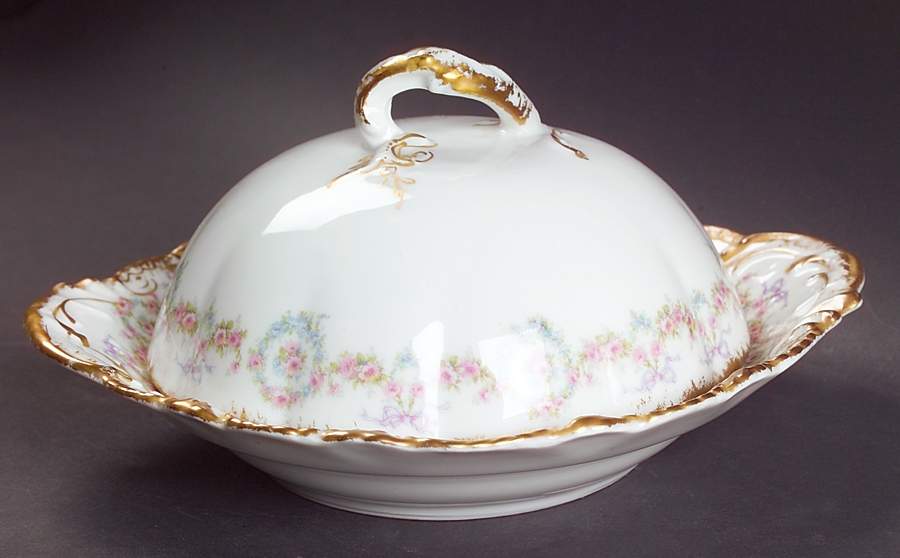 Schleiger 330 Round Covered Butter by Haviland-1